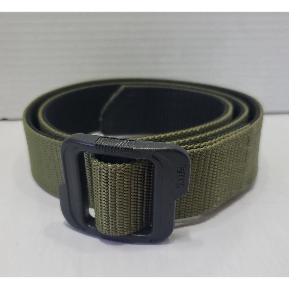 511 Tactical Double Duty Belt Green Black Medium? 1.5" Non Metallic Buckle